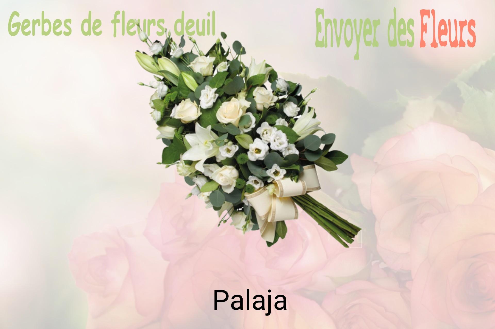 Gerbe de fleurs de deuil livrée à Palaja